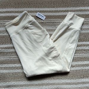 NWT Old Navy Joggers with Pockets White M